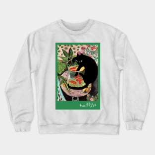 matisse&#39;s goldfish and a cat Crewneck Sweatshirt